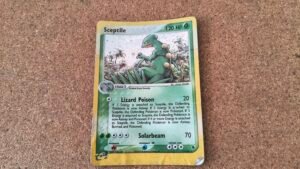 sceptile damaged- 11/109 Holo Vintage Pokemon