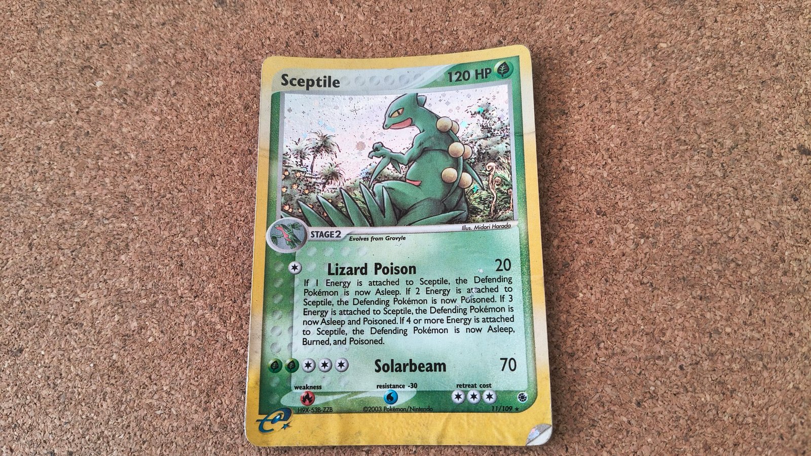IMG_20260328_151038414_HDR sceptile damaged- 11/109 Holo Vintage Pokemon - Image 1