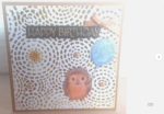 birthday-handmade hedgehog card 2- 5"x 5" - Image 2
