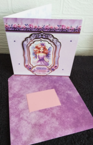 birthday-handmade fairy card 7- 6.5"x 6.5"