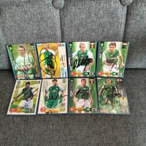edinburgh x8 trading cards hand signed Autographs
