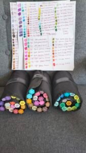 spectrum noir tri blend markers with free cases and swatch chart