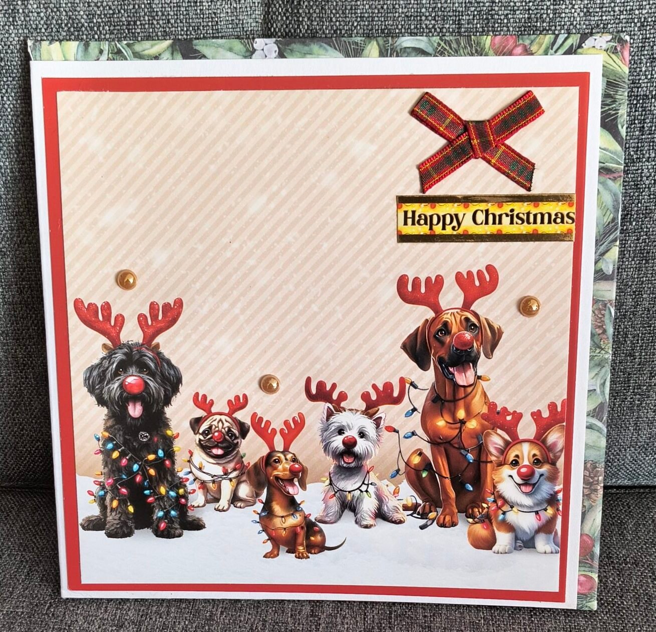 IMG_20260823_140634811_HDR Handmade Christmas Card (6x6) | Bid Or Buy Now - Image 1