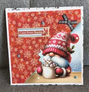 Handmade Christmas Card (5"X5") | BID OR Buy Now