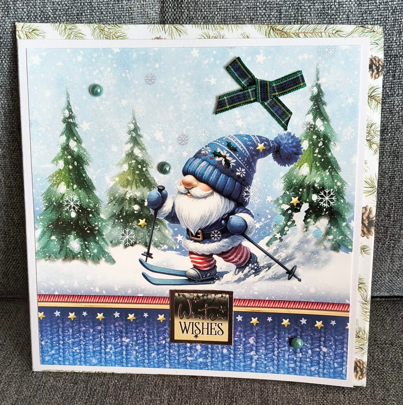 IMG_20260823_141009682_HDR Handmade Christmas Card (6"X6") | BID OR Buy Now - Image 1