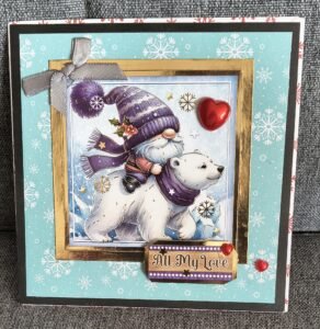 Handmade Christmas Card (5"X5") | BID OR Buy Now