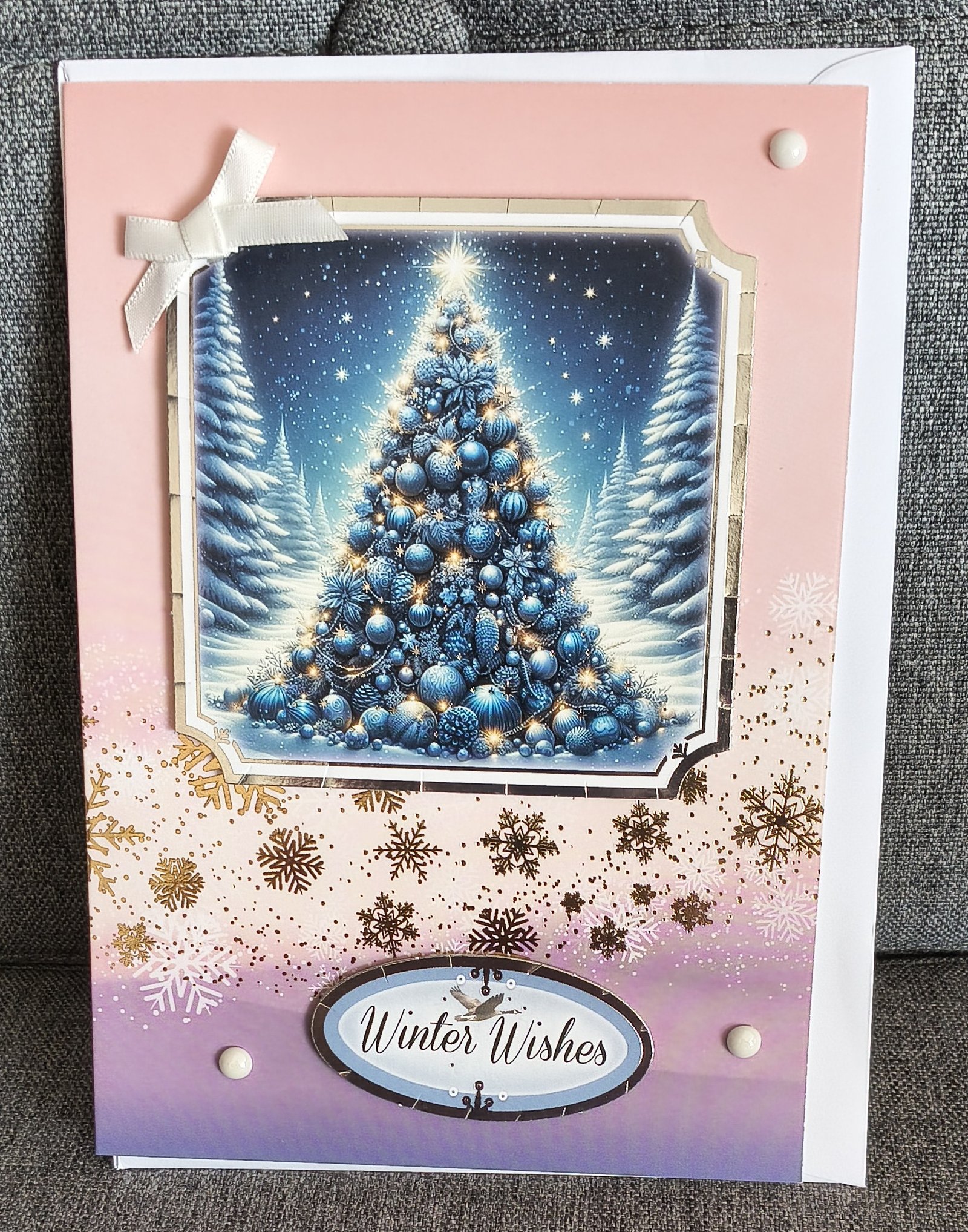 IMG_20260824_145323132_HDR Handmade Christmas Card (5"X7") | BID OR Buy Now - Image 1