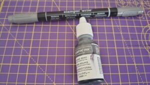 Stampin' Up Ink + Write Brush Marker refillable basic gray