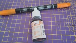 Stampin' Up Ink + Write Brush Marker refillable pumpkin pie