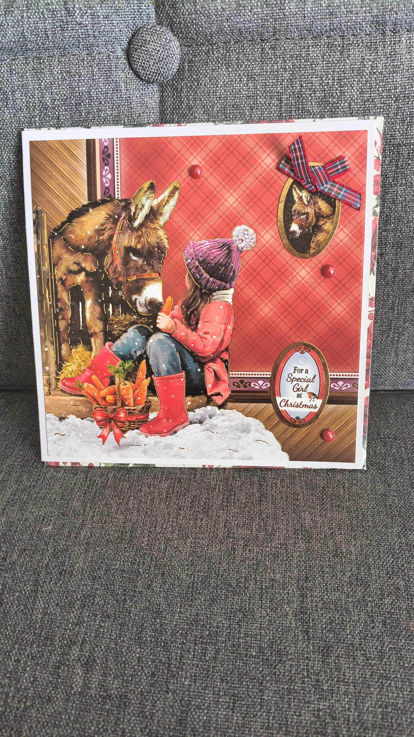 IMG_20260909_140935920_HDR Handmade Christmas Card (6"X6") | BID OR Buy Now - Image 1