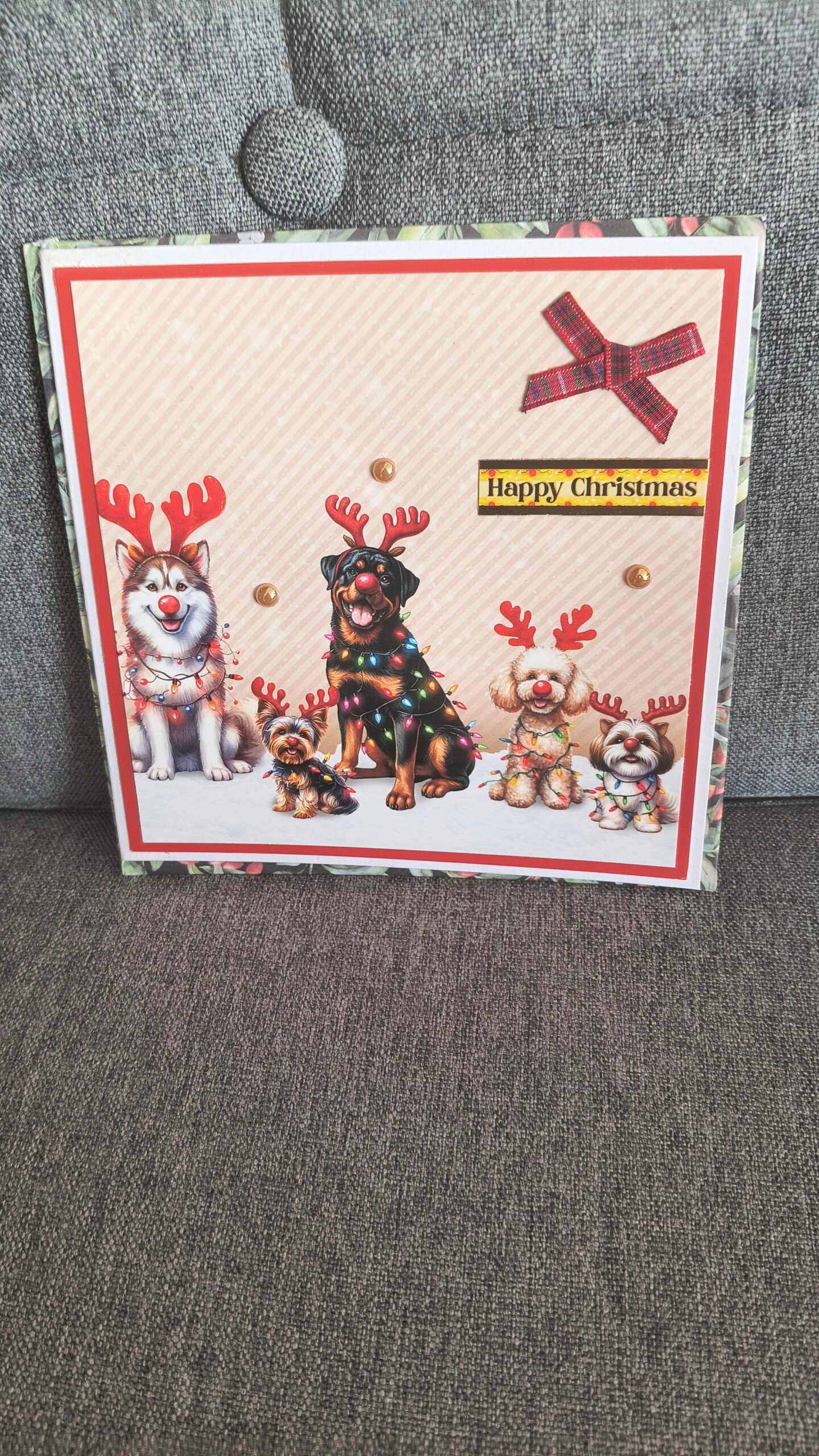 Handmade Christmas Card (6"X6") | BID OR Buy Now