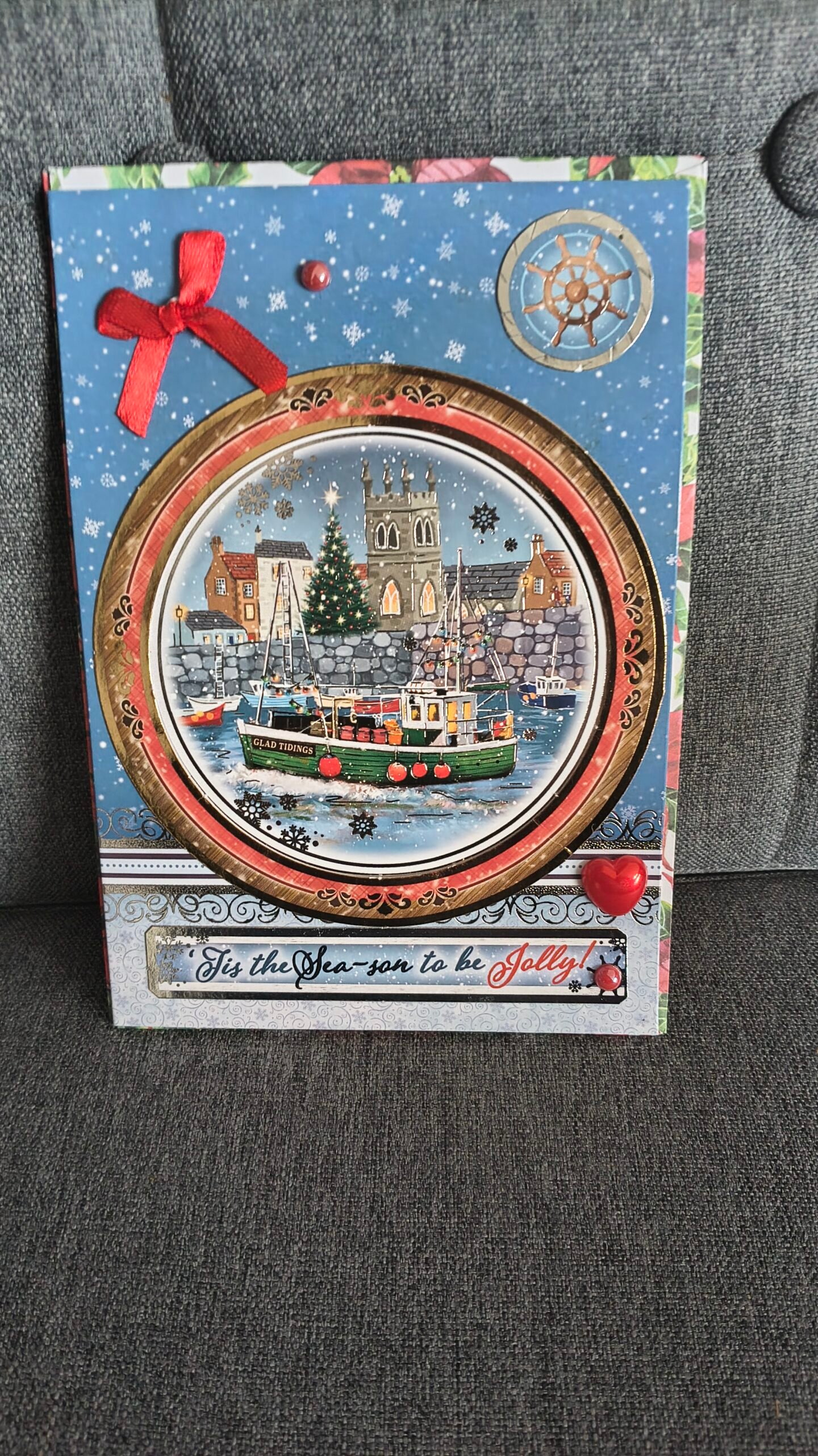 IMG_20260910_150213822_HDR Handmade Christmas Card (5"X7") | BID OR Buy Now - Image 1